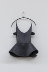 SHUSHUTONG ruffle sling top aw21to02 grey